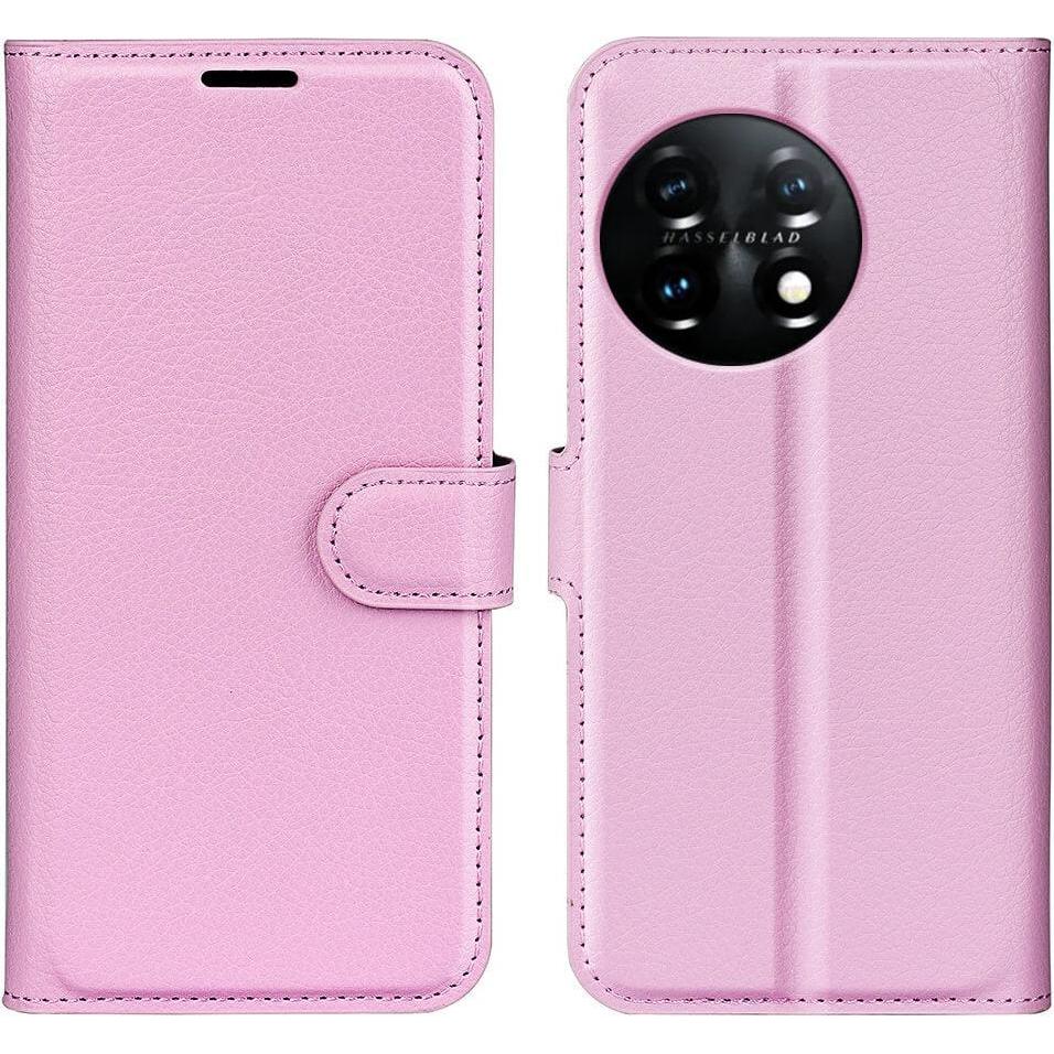 Thumbnail - Cover-Discount OnePlus 11 - Leder Etui Hülle rosa (OnePlus 11), Smartphone Hülle, Rosa