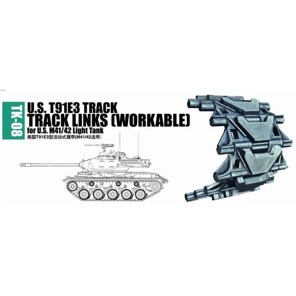 Trumpeter U.S. T91E3 track for M41/42 light tank