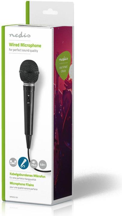 Actual product image Nedis MPWD01 Karaoke Microphone - black