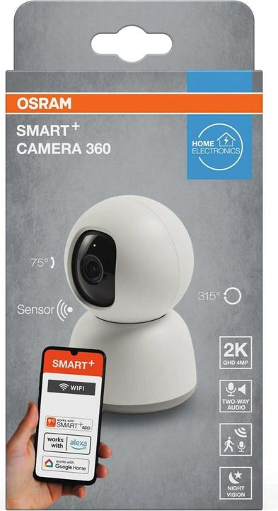 Produktbild Osram SMART+ WIFI CAMERA 360 White (2560 x 1440 Pixels)