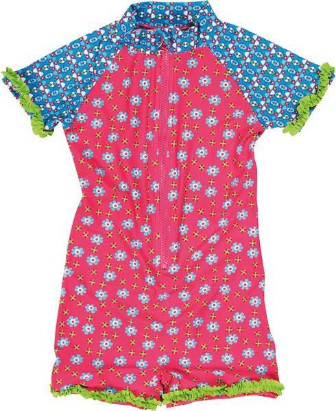Playshoes Protection UV une pièce fleurs