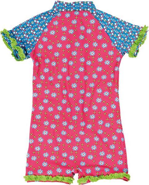 Actual product image Playshoes UV protection one piece flowers (98, 104)