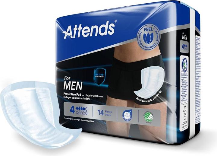 Actual product image Attends Man insert (14 x)