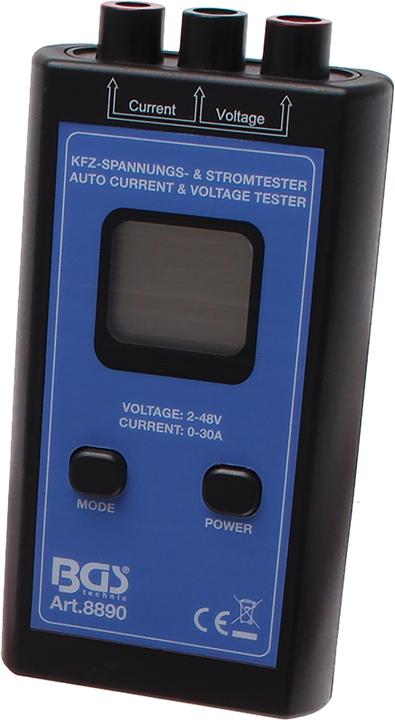 Actual product image BGS Car Voltage and Current Tester 1 - 48 V