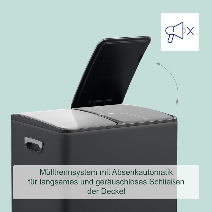 Immagine prodotto Relaxdays Mülleimer Küche 2x 15 Liter (30 l)