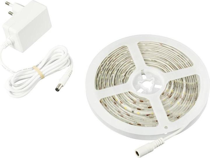 Produktbild Sygonix SY-6612922 LED-Streifen mit Stecker 12 V/DC 5000 mm Kaltweiss 1 St. (Kaltweiss, 500 cm, Indoor)