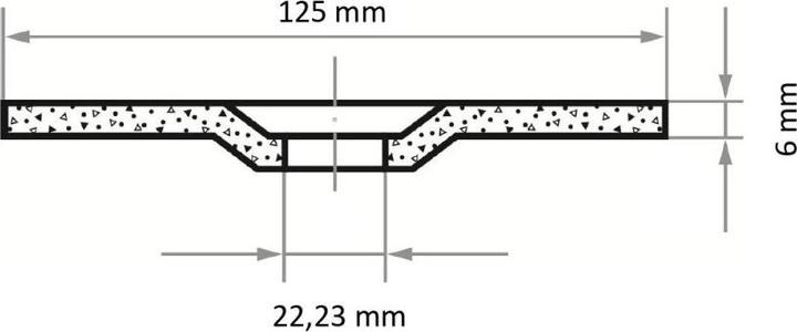 Actual product image Lukas Grinding wheel T27 for stainless steel 125x6 mm cranked