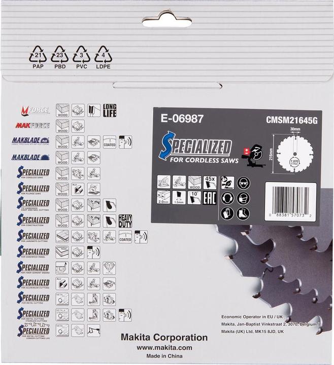 Image du produit Makita Lame de scie EFFICUT E-06987