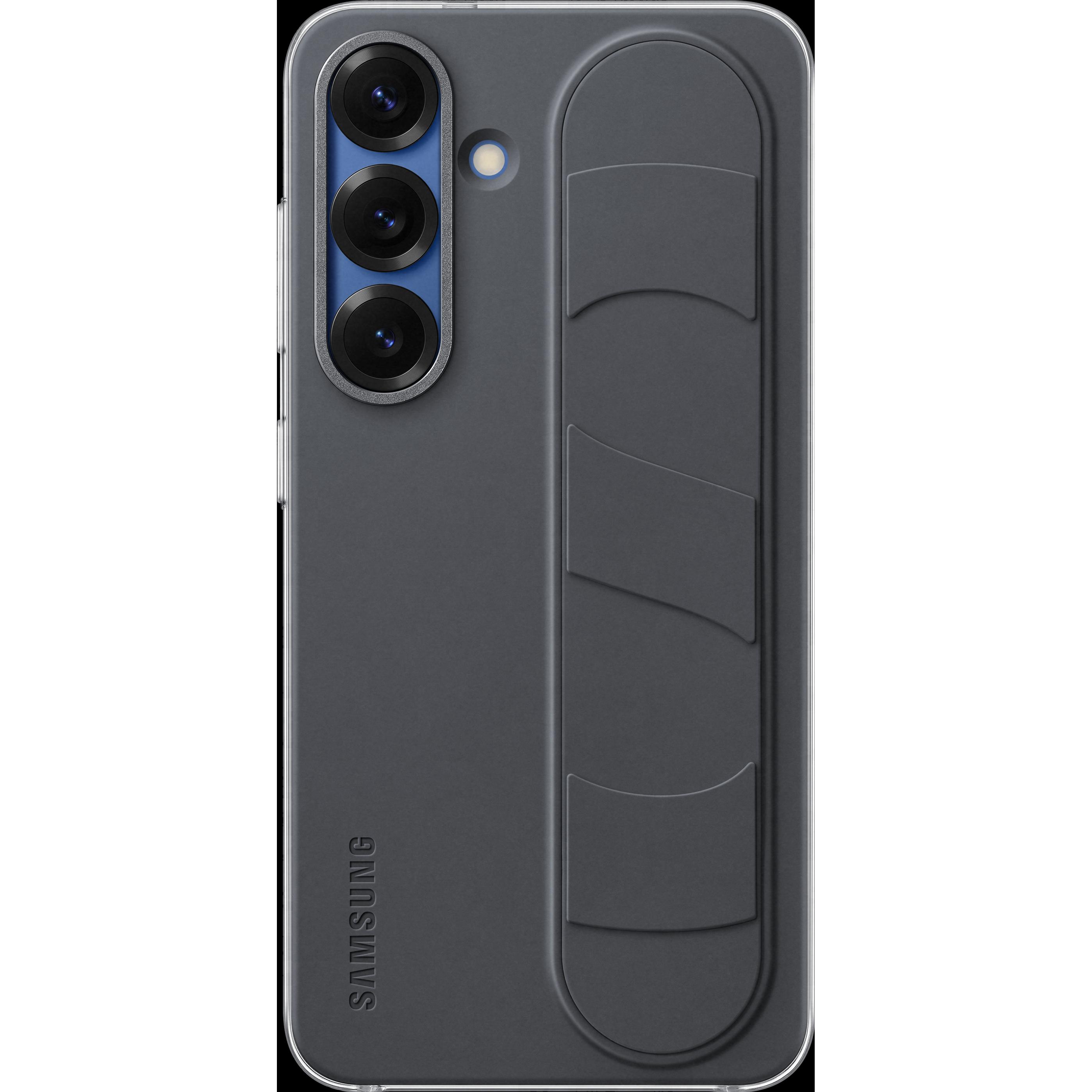 Samsung Standing Grip Case (Samsung Galaxy S25), Smartphone Hülle, Schwarz