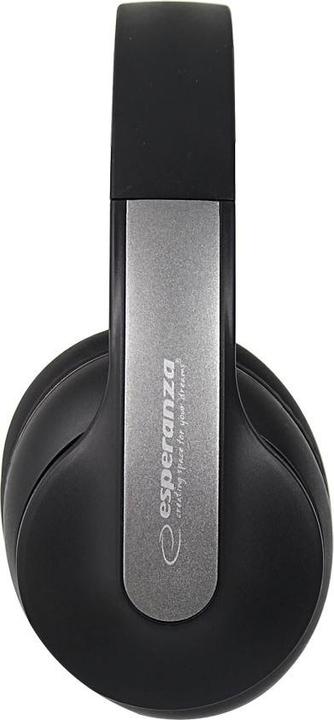 Actual product image Esperanza EH240 Bluetooth headphones headband black (ANC, 7 h, Wireless)