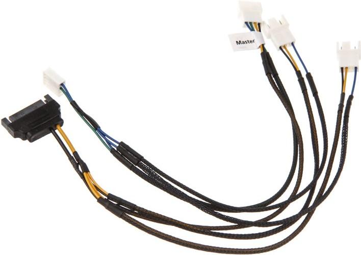 Image du produit Akasa Câble de distribution Flexa FP3S PWM (3 ventilateurs) - tressé (30 cm, PWM à 4 broches, SATA)