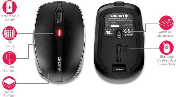 Actual product image CHERRY MW 8C Advanced (Wireless)