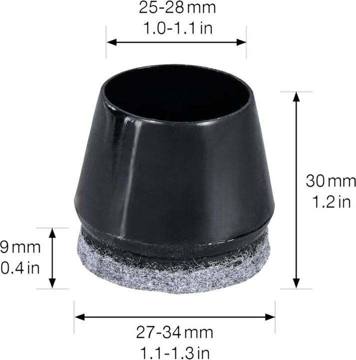 Immagine prodotto Filzrohrkappen (Tappi per tubi, 4 pz.)