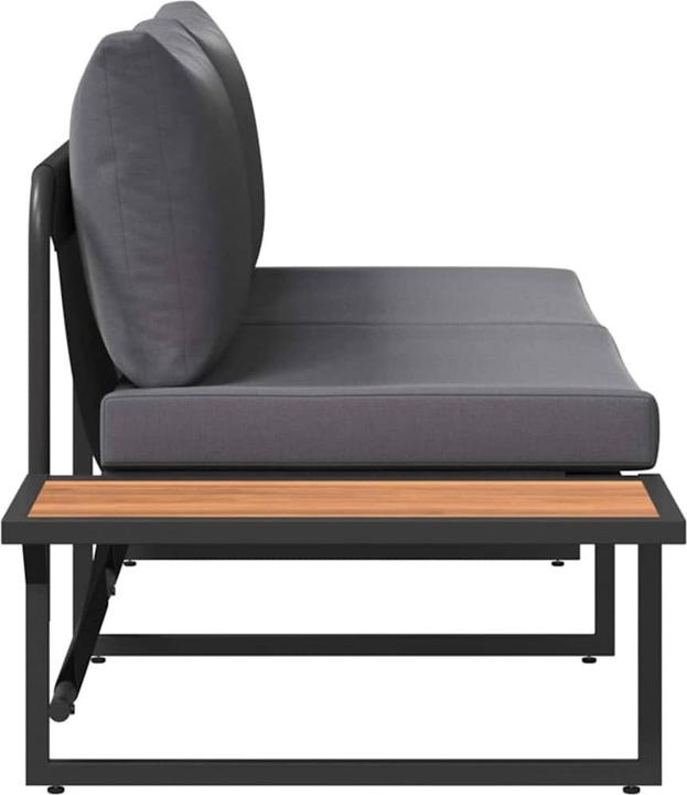 Image du produit vidaXL Canapé de jardin 2 places avec coussins taupe