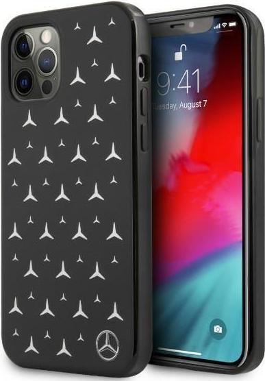 Immagine prodotto Mercedes MEHCP12LESPBK Custodia rigida per iPhone 12 Pro Max 6,7" in argento con motivo a stelle, colore nero (Apple iPhone 12 Pro Max)
