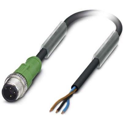 Phoenix Contact SAC-3P-M12MS/10,0-PUR, Cavo + Spina elettrica, Nero