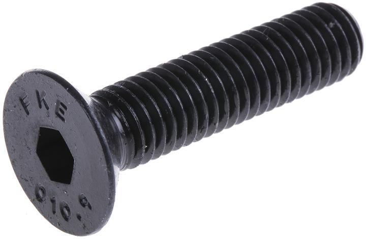 Produktbild RS PRO Blk steel hex skt csk head screw,M8x12 (8 x 12 mm)