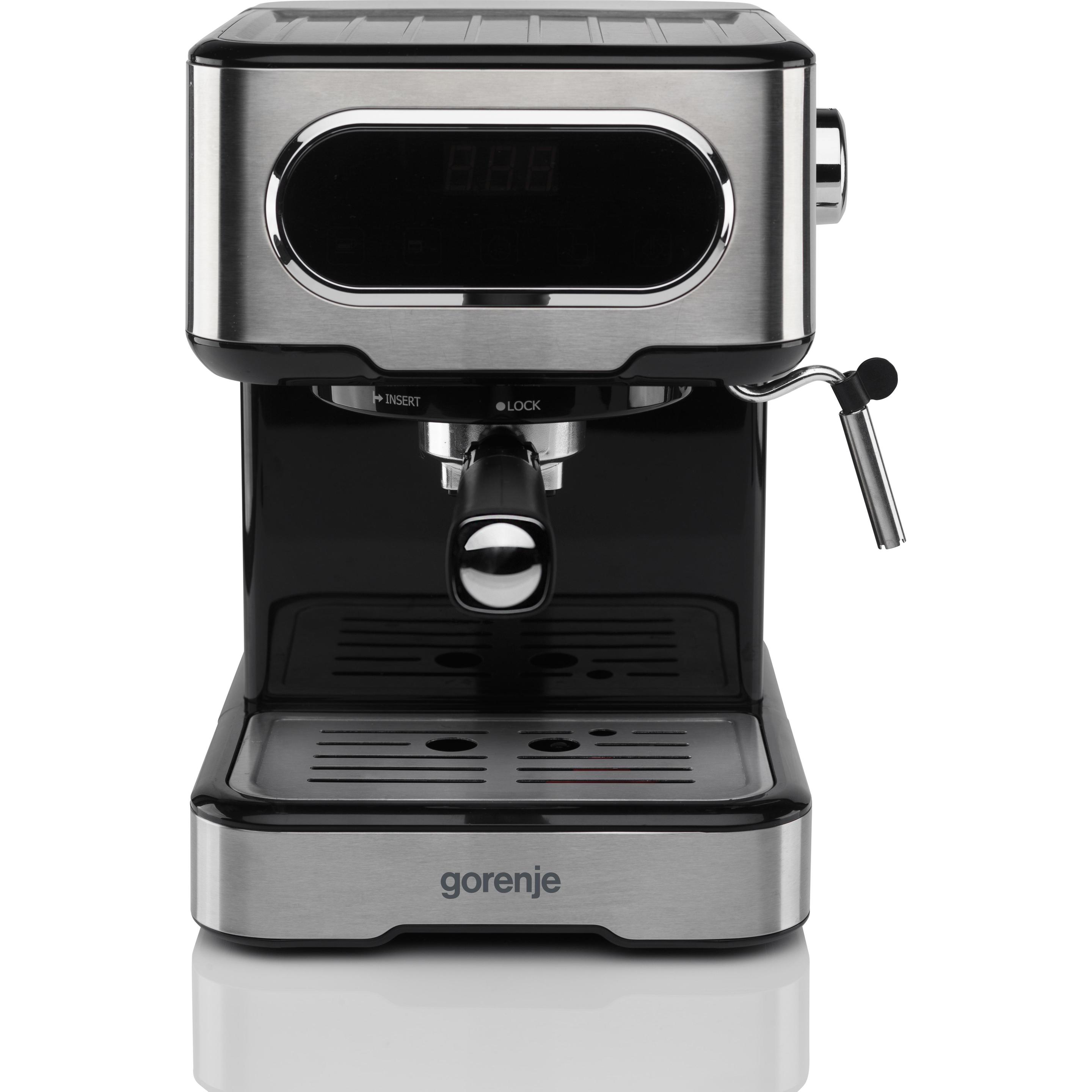 Gorenje ESCM15DBK, Kaffeevollautomat, Schwarz, Silber