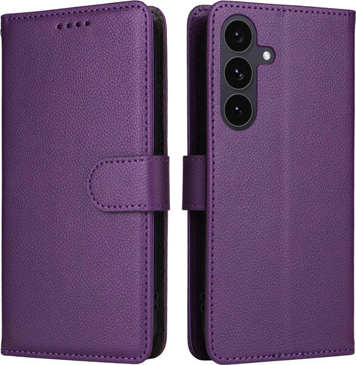 Actual product image Cover-Discount Galaxy S25 FE - Lederoptik-Hülle mit strukturierter Oberfläche (Samsung Galaxy S25 FE)
