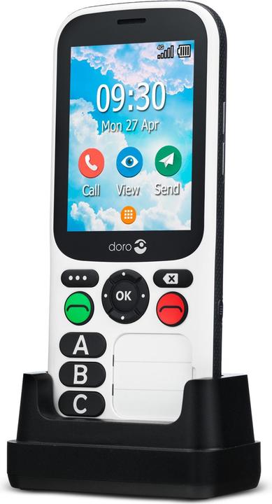 Actual product image Doro 780X Black and white (2.80", 3 Mpx, 4G)
