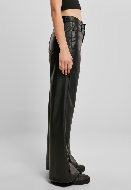 Immagine prodotto Urban Classics Pantaloni a gamba larga in ecopelle da donna (27)