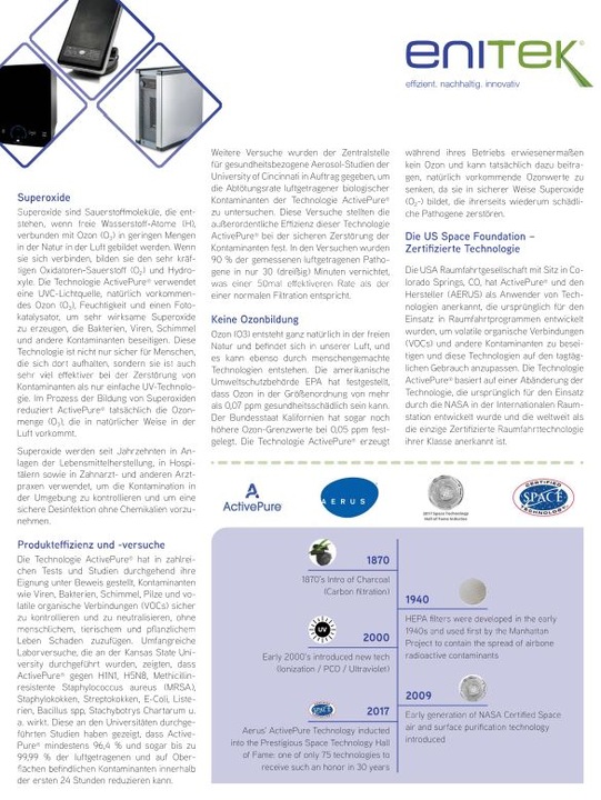 Actual product image ActivePure ENITEK-ActivePure® Luftreiniger AERUS mobile (15 m²)
