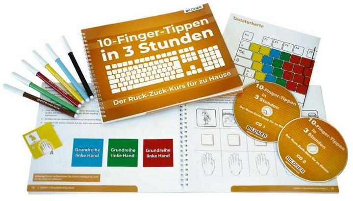 Actual product image 10 Finger Tippen in 3 Stunden (German, Anja Schmid, 2019)