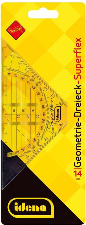 Produktbild Idena Geodreieck flexible klein transparent (14 cm, Kunststoff)