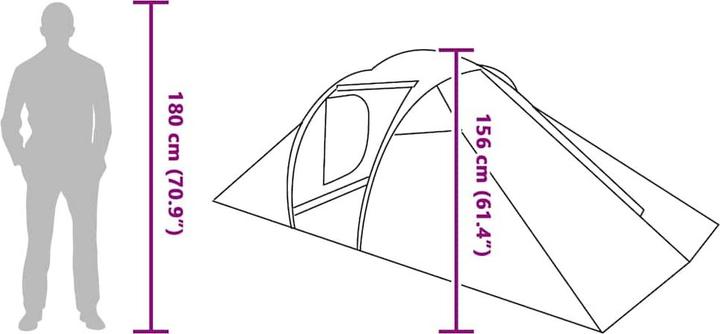 Produktbild VidaXL Camping Zelt (7.80 kg, 5 Personen)