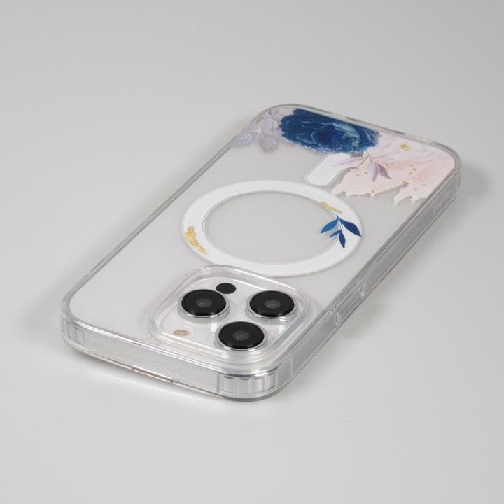 Actual product image PhoneLook Cover Rubber Silicone Stiff with MagSafe Blue Rose (Apple iPhone 15 Pro Max)