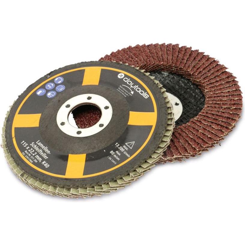Thumbnail - Daytools, Schleifmittel, Lamellen-Schleifteller, 115 mm, Körnung 40, 5 Stück (40)