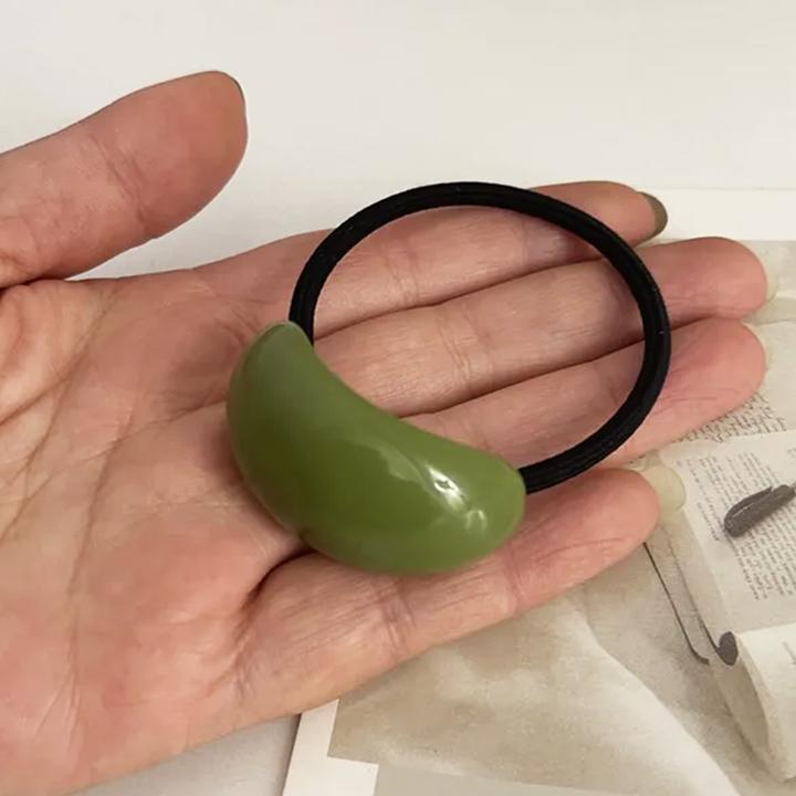 Immagine prodotto Avizar Haargummi mit Holz-Effekt-Perle (Elastico per capelli)