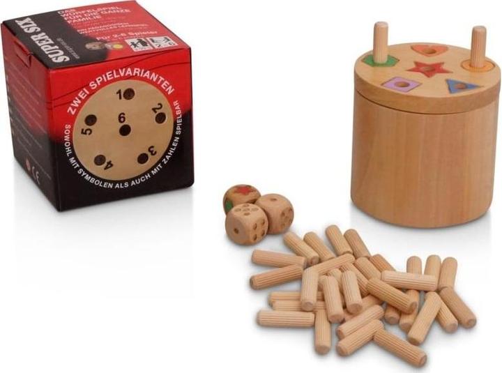 Actual product image Bestsaller Super Six Gross (made of wood) (German, French, Italian, English)