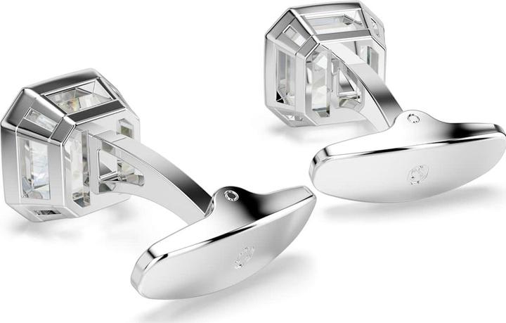 Actual product image Swarovski Millenia Manschettenknöpfe Oktagon-Schliff Weiss Rhodiniert (Swarovski Metal)