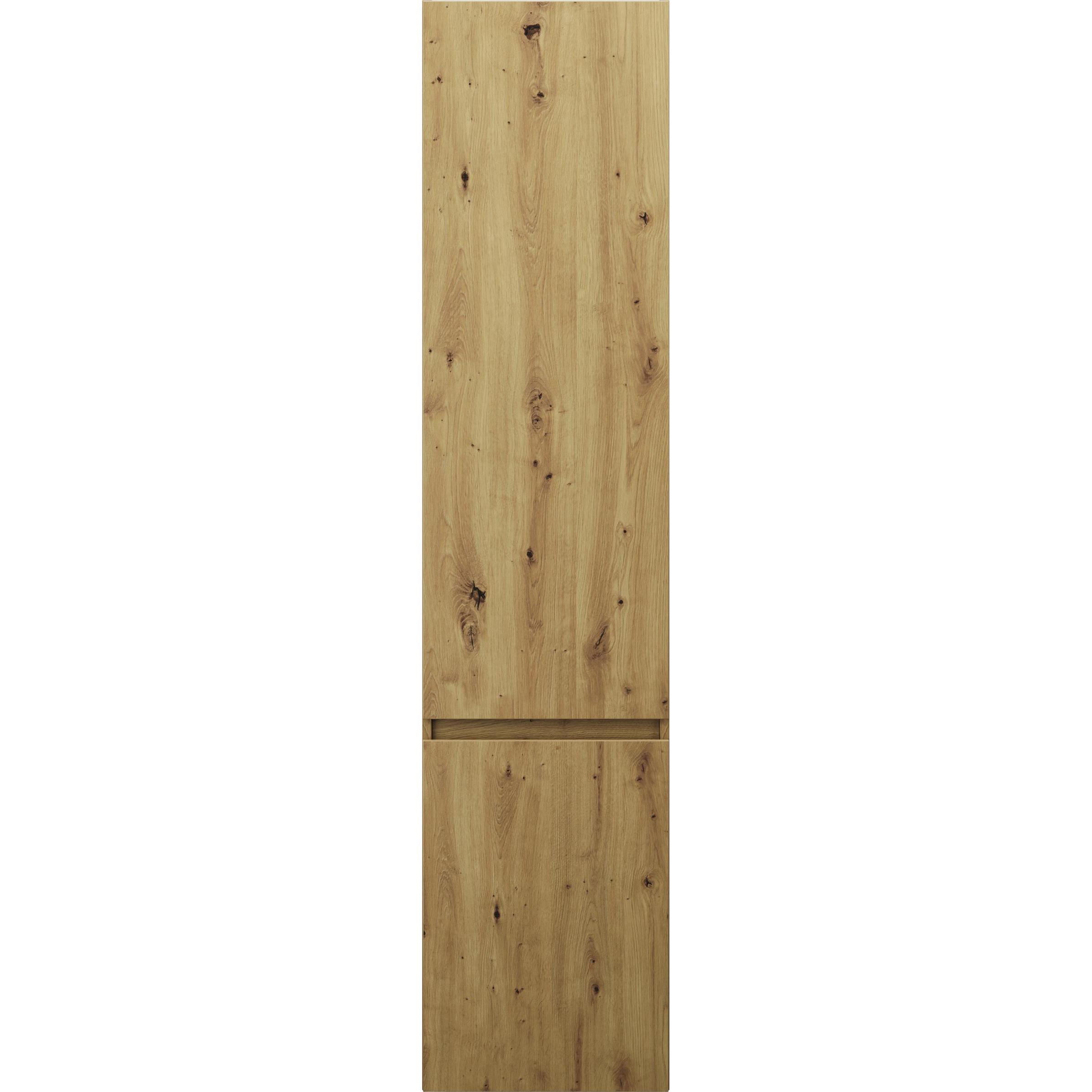 burgbad, Badezimmerschrank, Lin20 Hochschrank Wandhängend mit 2 Türen, 345mm Tiefe, Türanschlag rechts, 400x345x1760m