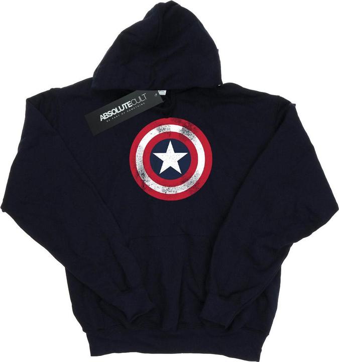 Produktbild Captain America Distressed Shield Kapuzenpullover Mädchen (116)