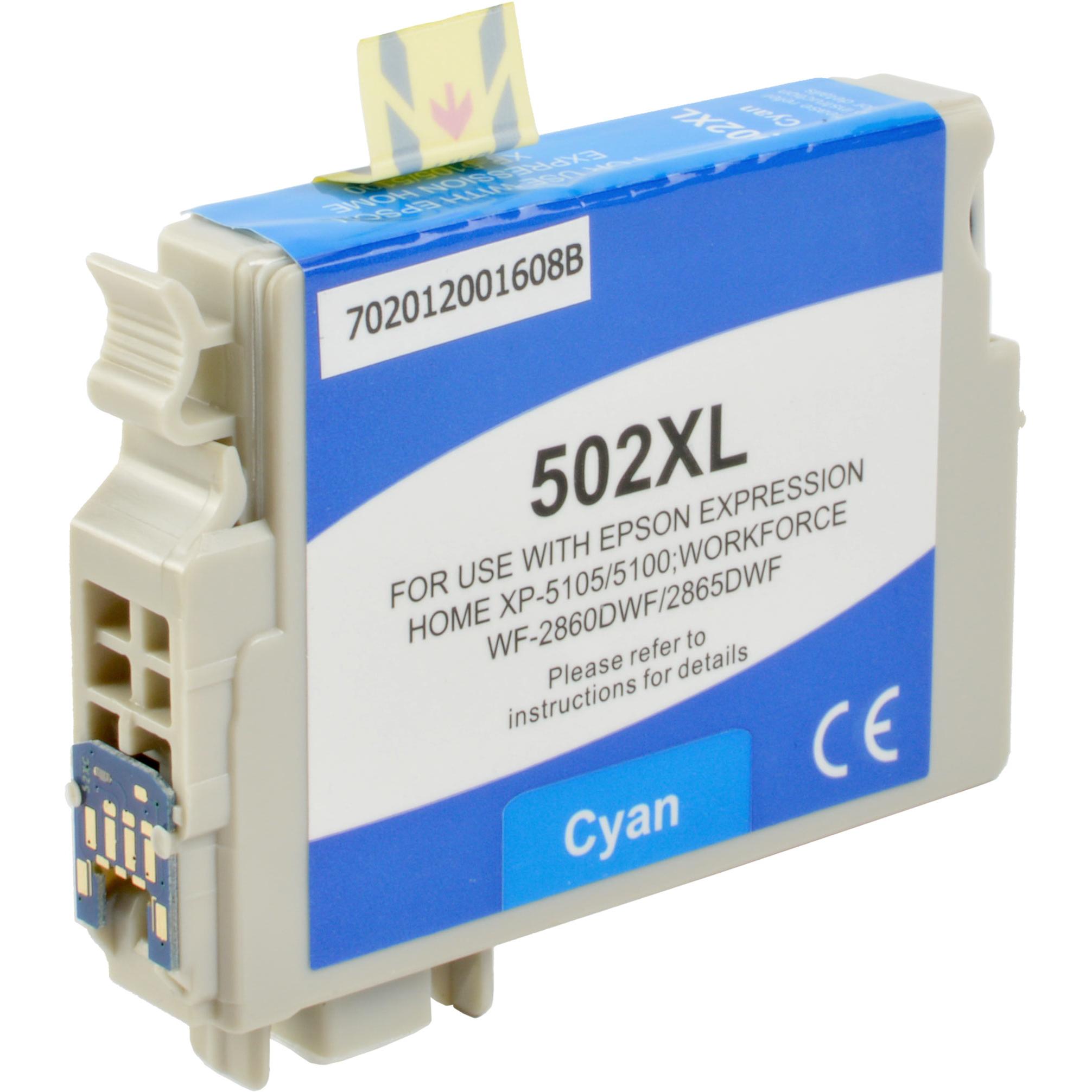 Ampertec, Druckerpatrone, Tinte ersetzt Epson C13T02W24010 502XL cyan (C)
