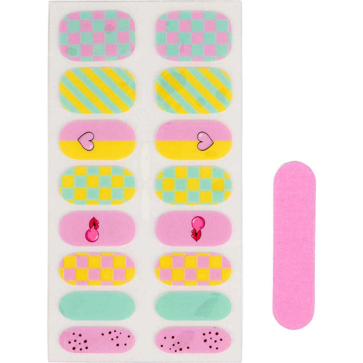 Canenco Create It! Künstliche Nagelaufkleber „Candy Explosion“