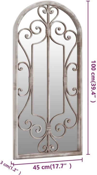 Immagine prodotto vidaXL Gartenspiegel (100 x 45 cm)