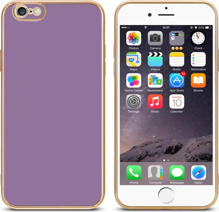 Image du produit Cadorabo Étui pour Apple iPhone 6 / 6S en TPU avec protection pour appareil photo LM130 Style (Apple iPhone 6)