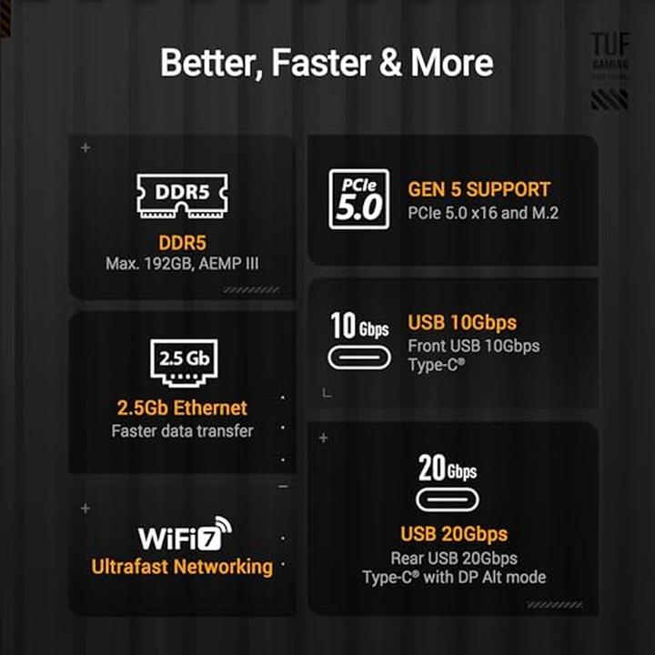 Produktbild ASUS TUF GAMING B860M-PLUS WIFI (LGA 1851, Intel B860, mATX)