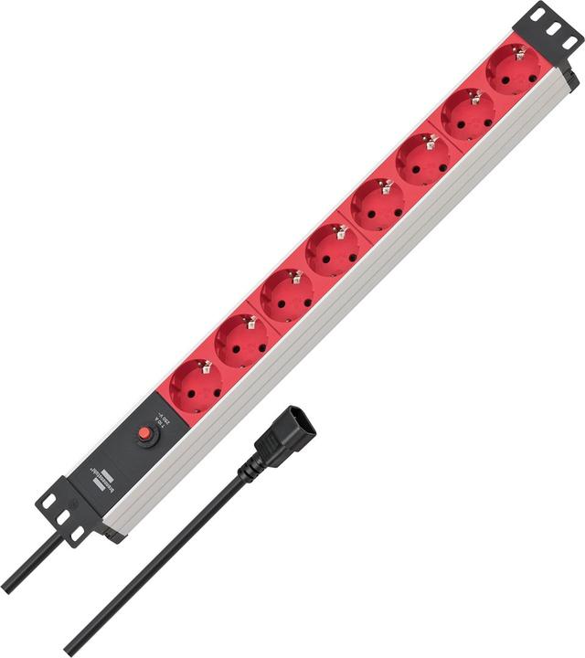 Actual product image Brennenstuhl Aluminium Line (8x, CEE 7/3, 2 m)