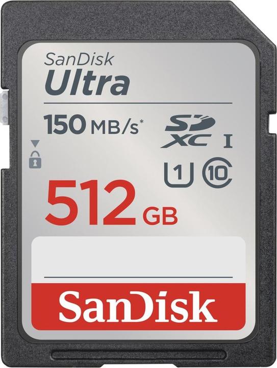 SANDISK Ultra (512 GB, SDXC, U1, UHS-I)