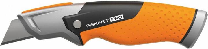 Actual product image Fiskars Utility knife with fixed blade, length 18.2 cm, Stainless steel/plastic, Black (Cutters)