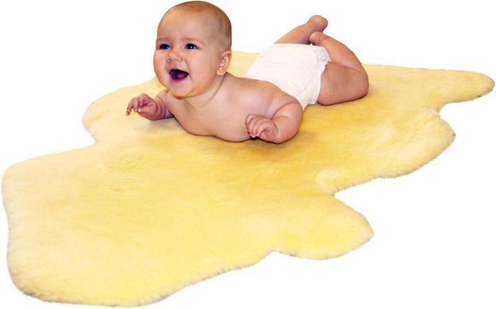 Heitmann Felle Peau d'agneau tondue or-beige (85 cm)