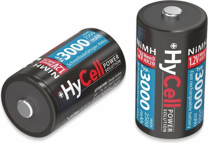 Actual product image HyCell Mono (D) battery NiMH HR20 3000 m (2 pcs., D, 3000 mAh)