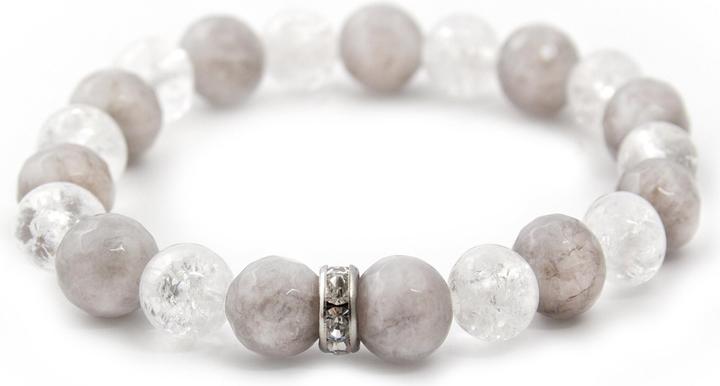 Produktbild Beneto Beaded bracelet made of jade and crystal MINK43/17