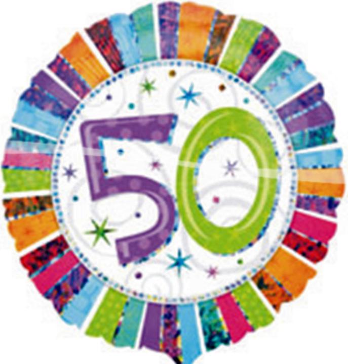 Folat Party ballons Happy Birthday 50 ans (1x)