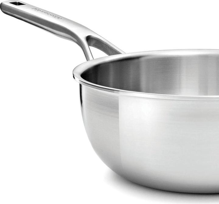 KitchenAid 3PLY Opn Con Chefs Pan 20cm / 2.36L Uncoated (20 cm, Frying pan, Stainless steel)