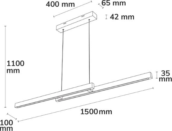 Nährwerte und Zutaten Isoled LED Pendelleuchte HOLZDRIFT Eiche 150 (2860 lm)